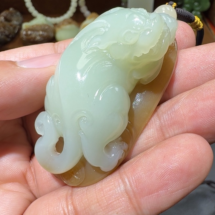 和田玉未镶嵌挂件