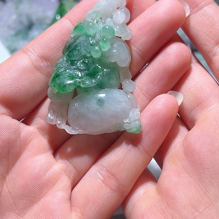 翡翠未镶嵌颈饰天然