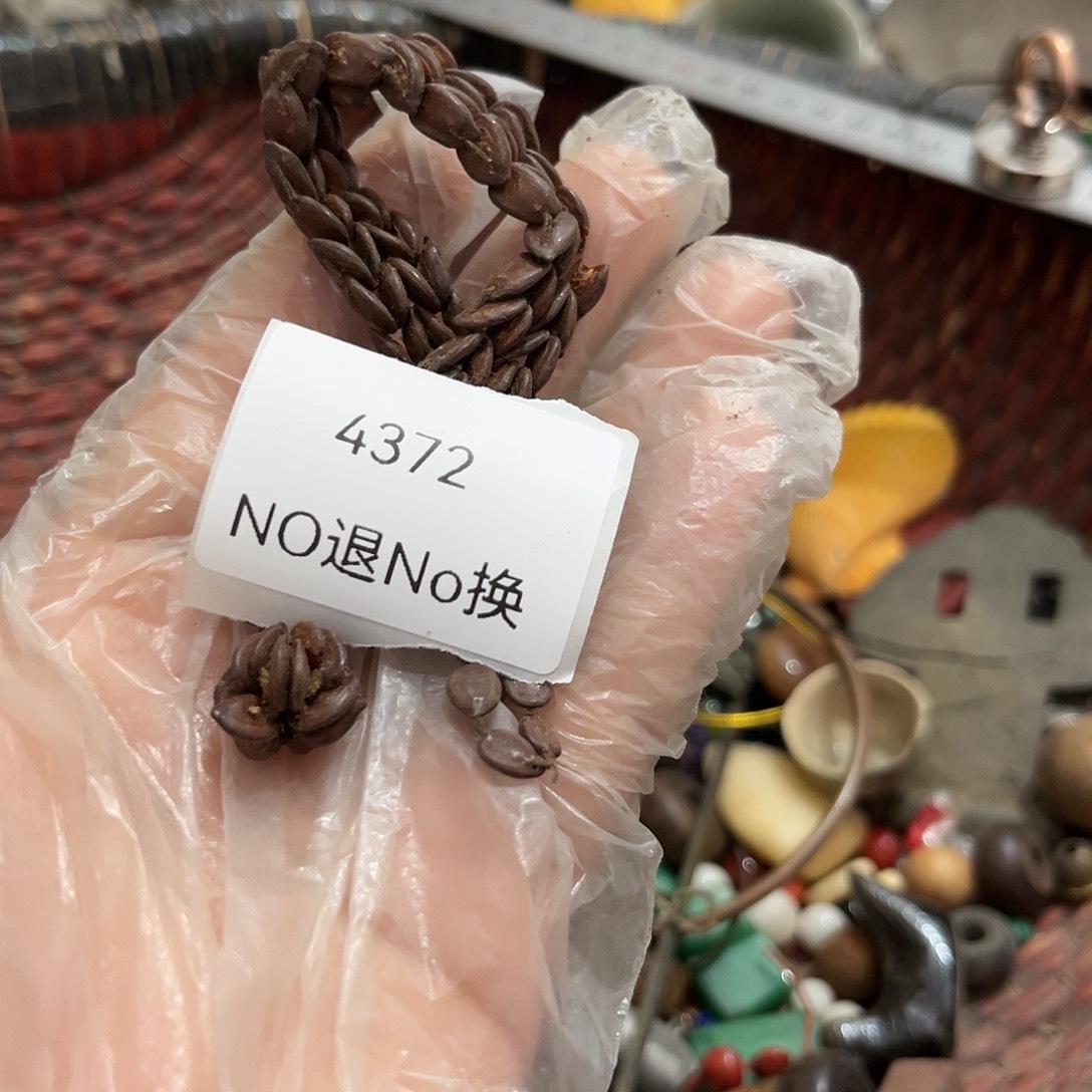 梔***子老挝石4372号工艺品