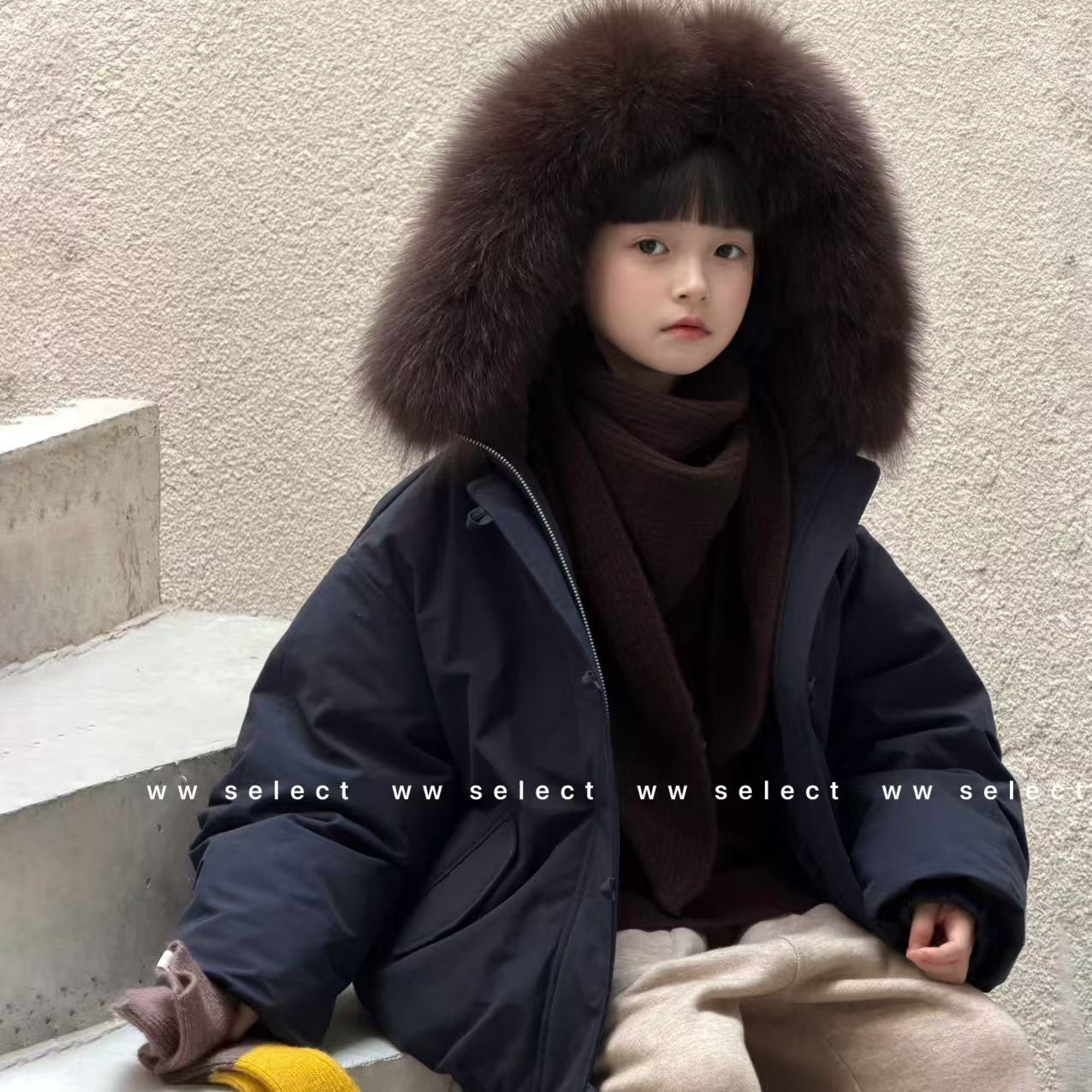 WW｜亲子｜大毛领｜95鹅绒服 Z005