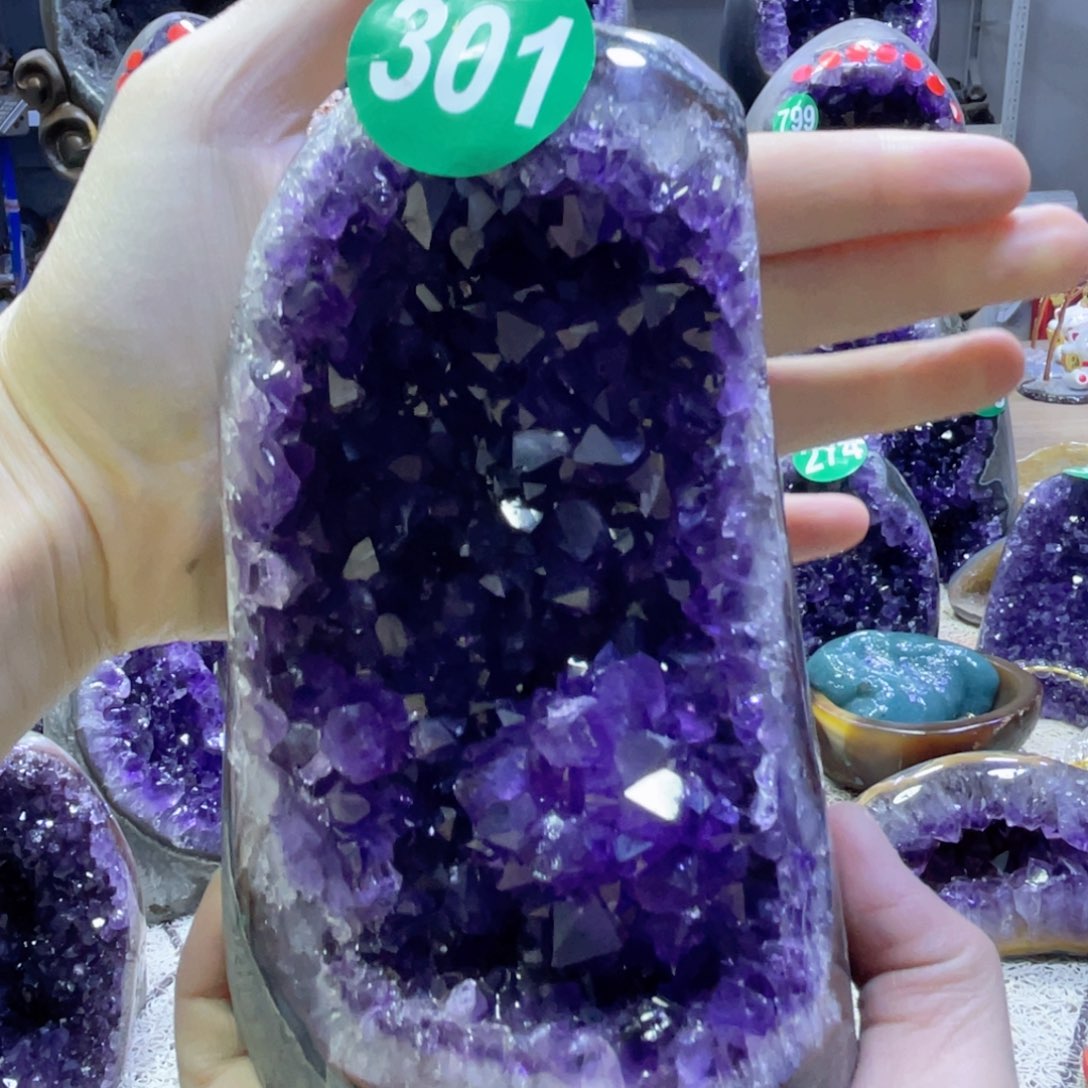 紫晶摆件未镶嵌紫水晶