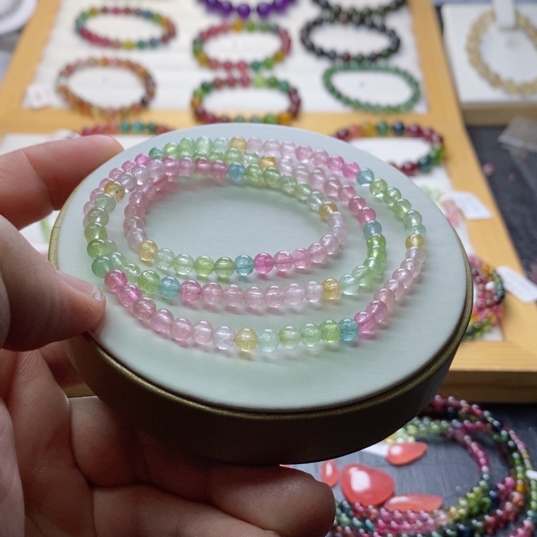 碧玺碧玺手链未镶嵌