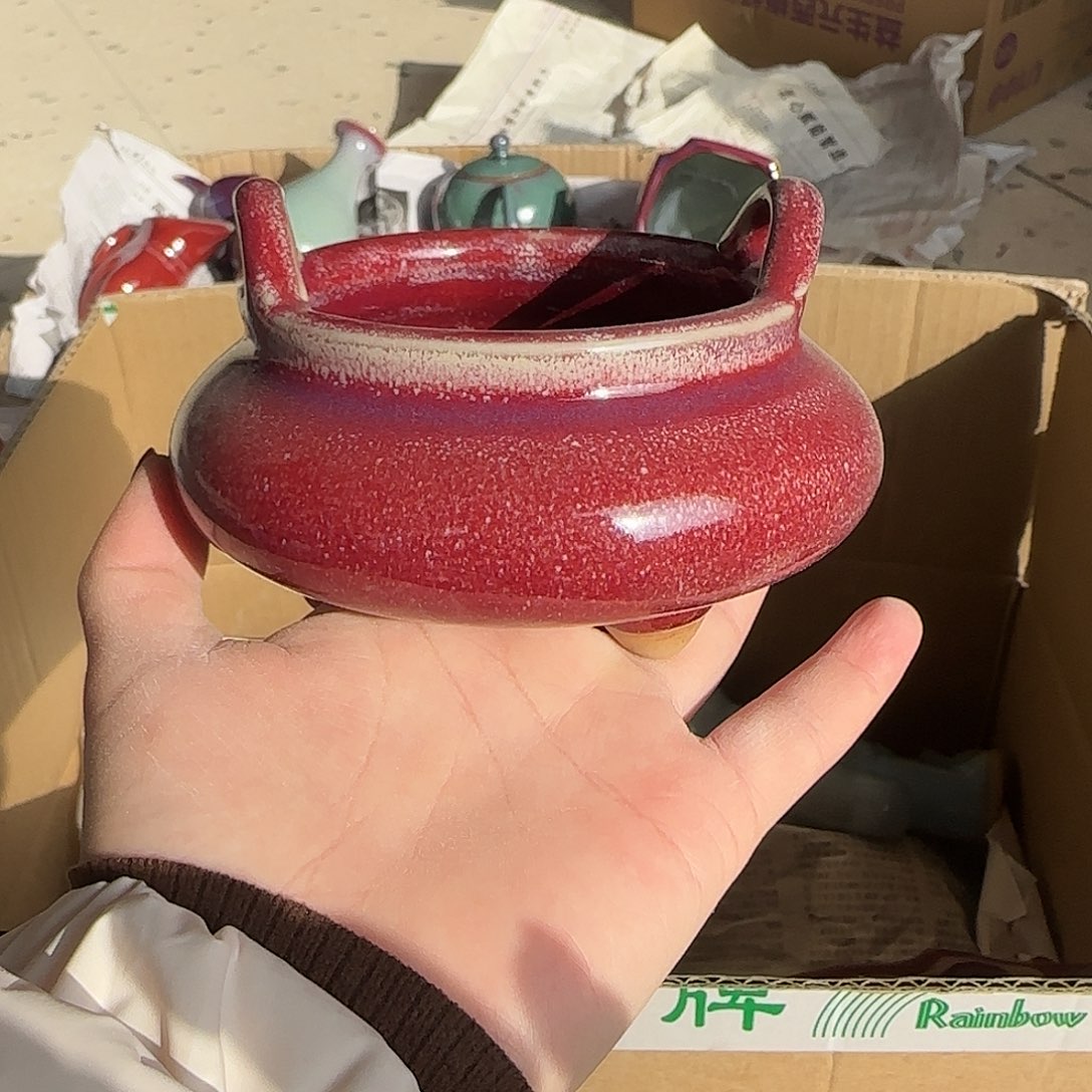 摆件陶郑家钧窑摆件