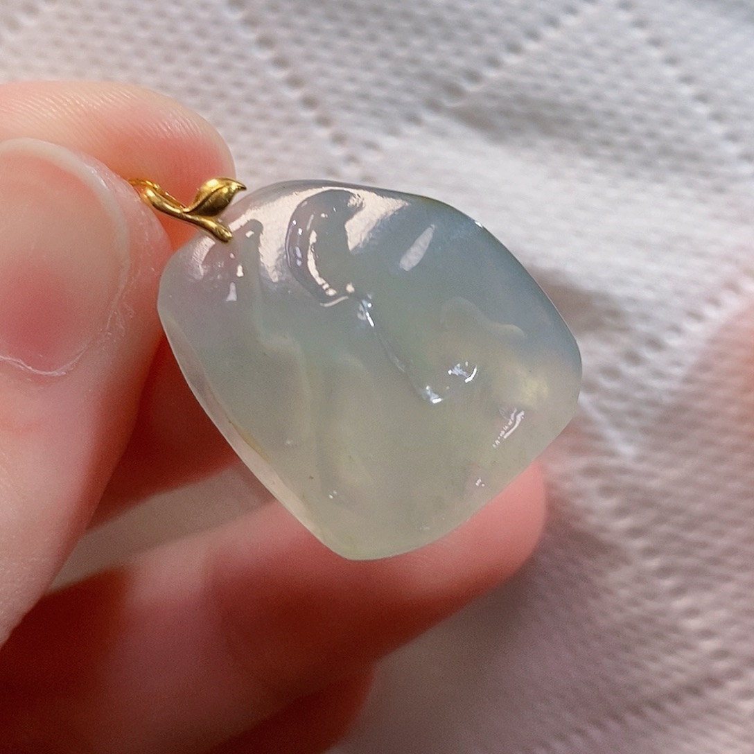 翡翠未镶嵌吊坠(不含链)2974