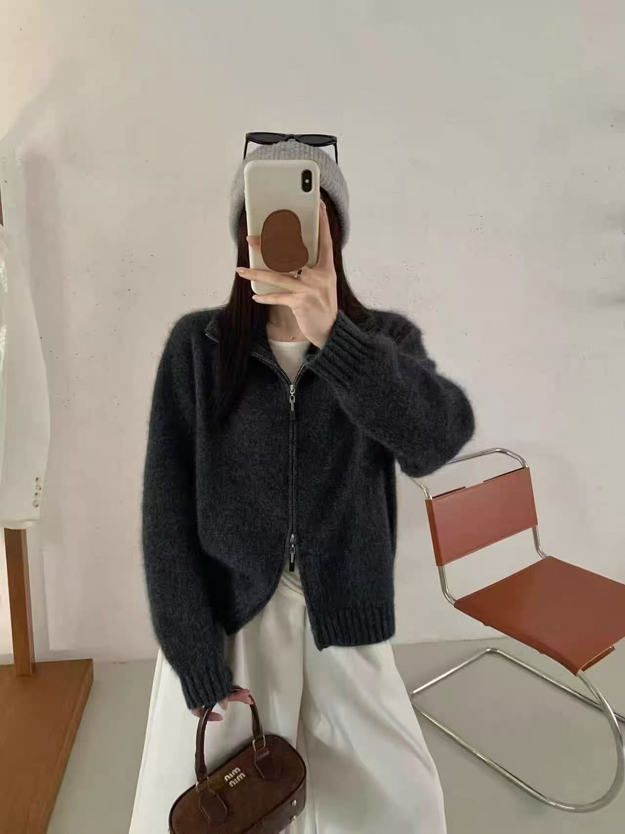 上衣包袖秋冬厚款韩版心形针织女装毛衣