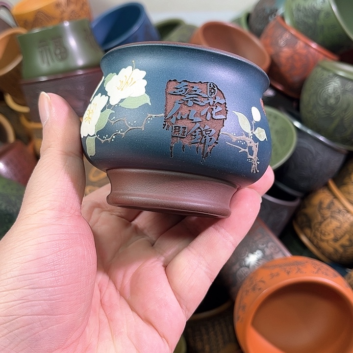 茶杯紫砂全手工紫砂主人杯