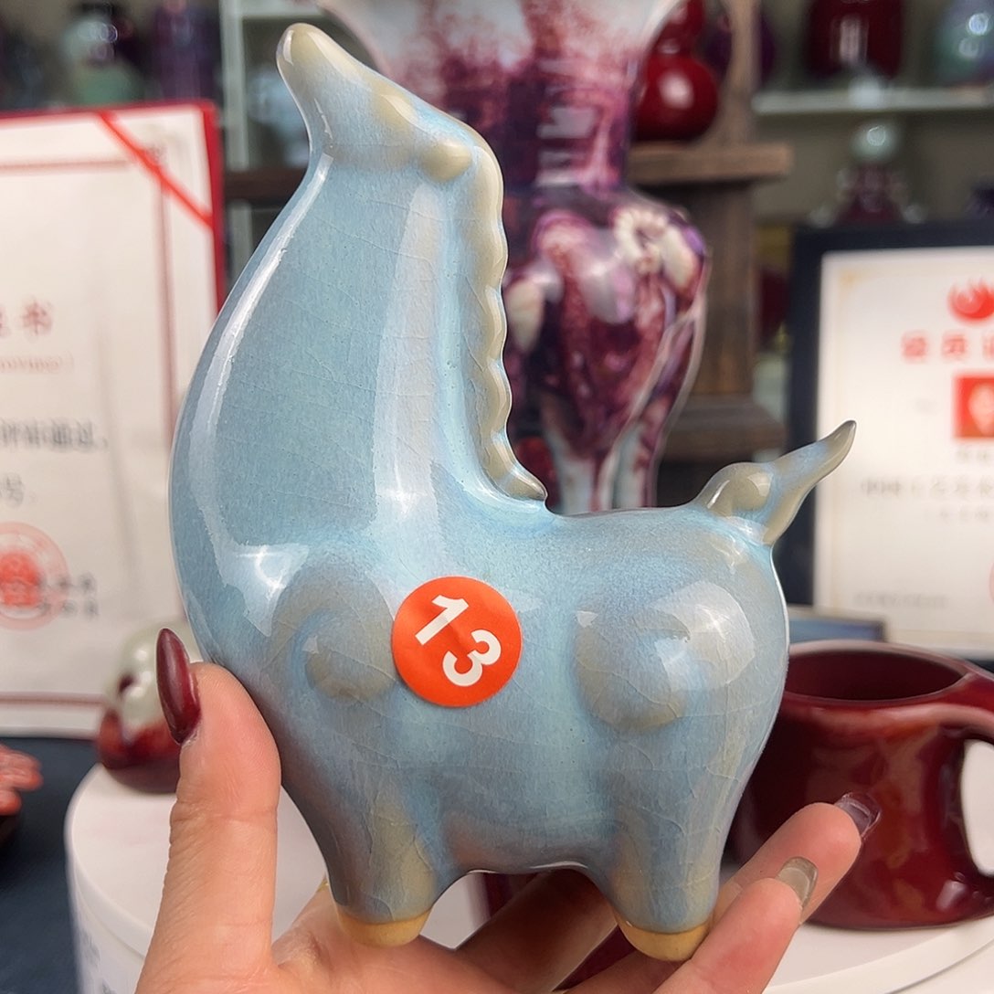 摆件郑家钧窑摆件