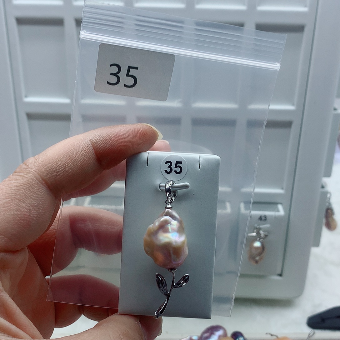 吊坠(不含链)合金淡水珍珠