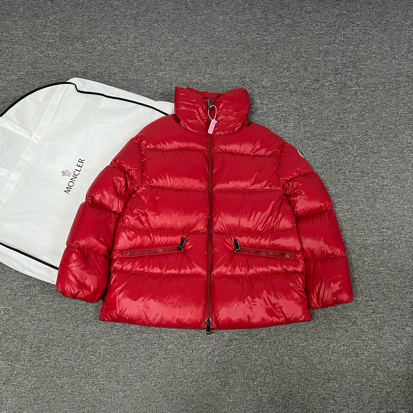99新 AMIPARIS 蒙口 红色羽绒服 2码 genons系列