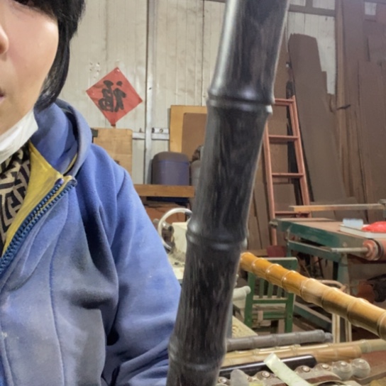 秋*紫光檀竹节68x2.9