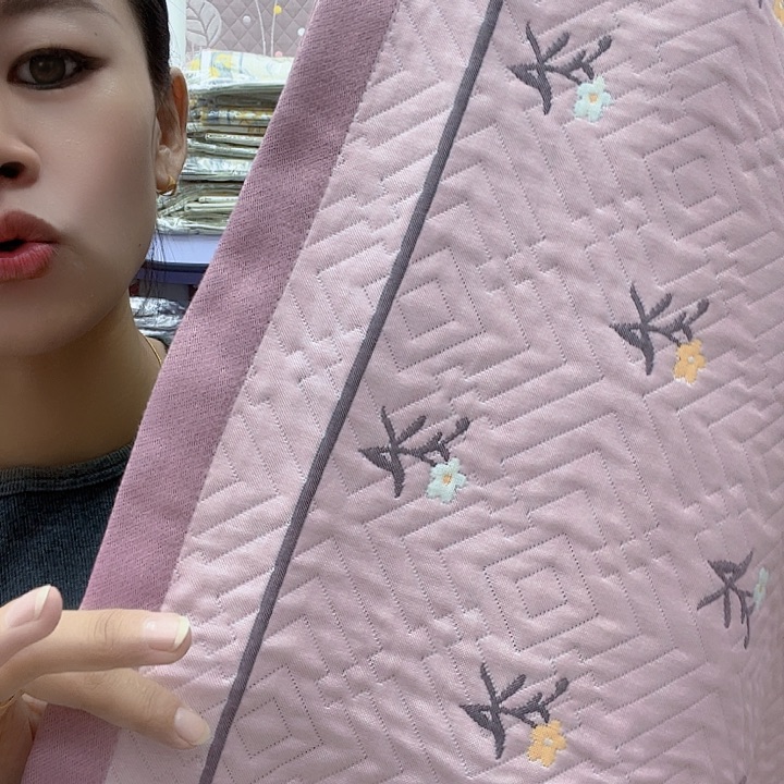 棉粉色小花朵纯棉