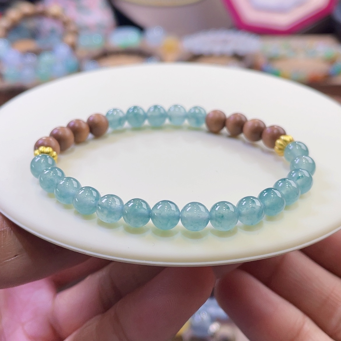 【闪购商品】翡翠颈饰未镶嵌蓝飘