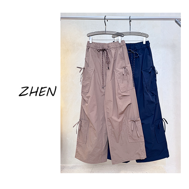 【ZHEN】25Y00327 2025新款裤子显瘦遮肉小众设计款