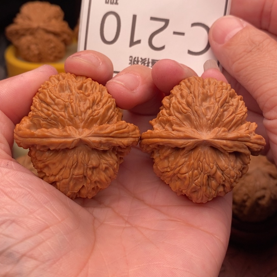 文玩核桃把件球白42