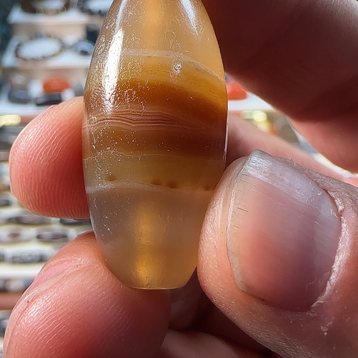 日***间玛瑙/玉髓合金珠宝半成品