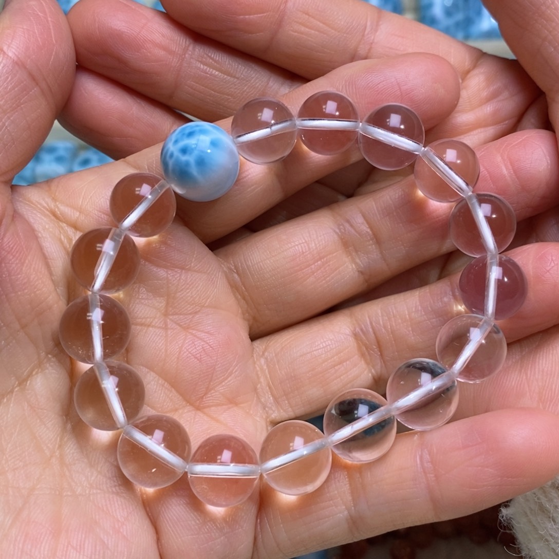 针钠钙石（海纹石）未镶嵌手链