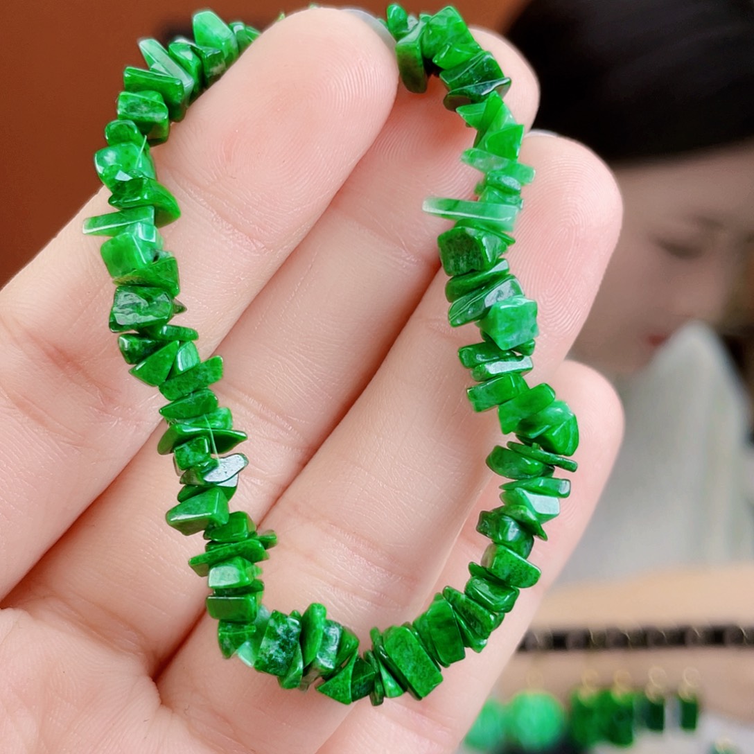 翡翠未镶嵌耳饰饰品