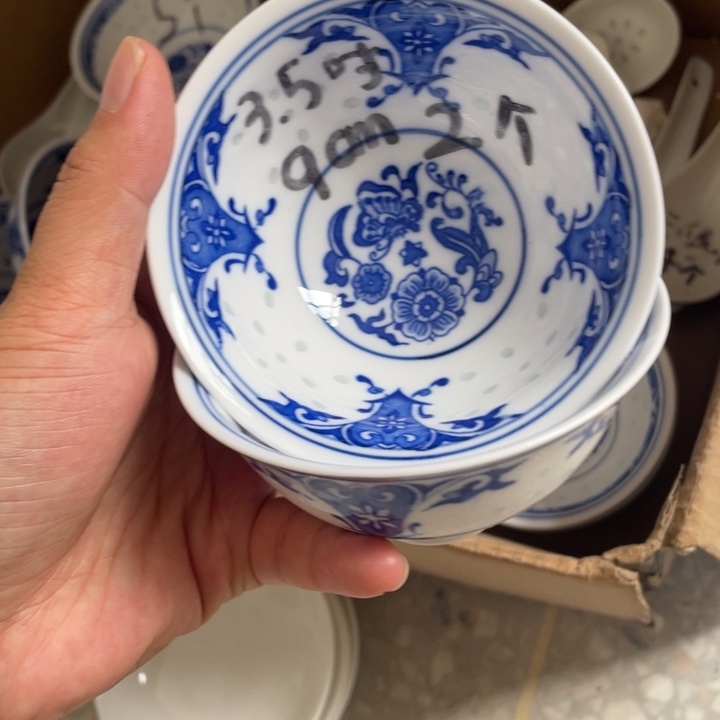 摆件景德镇高温细白瓷餐具