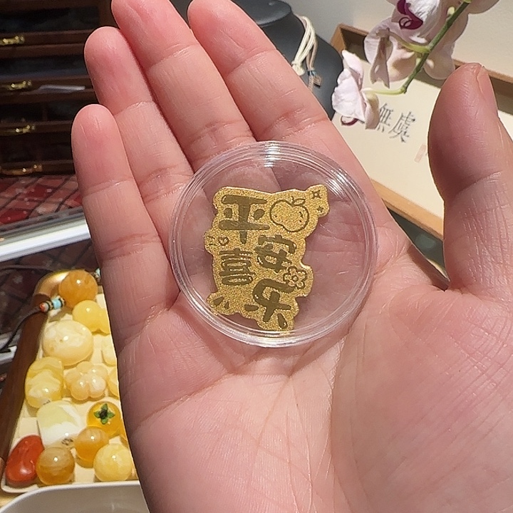 猴头核桃吊坠平安喜乐