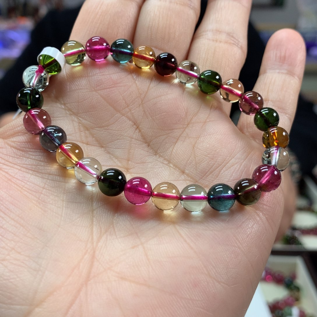 碧玺手链未镶嵌7左右