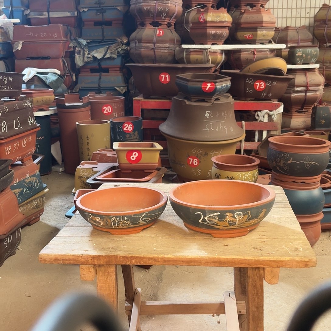 紫砂紫砂碗盆两个微