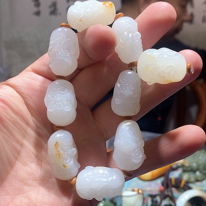 和田玉手链未镶嵌