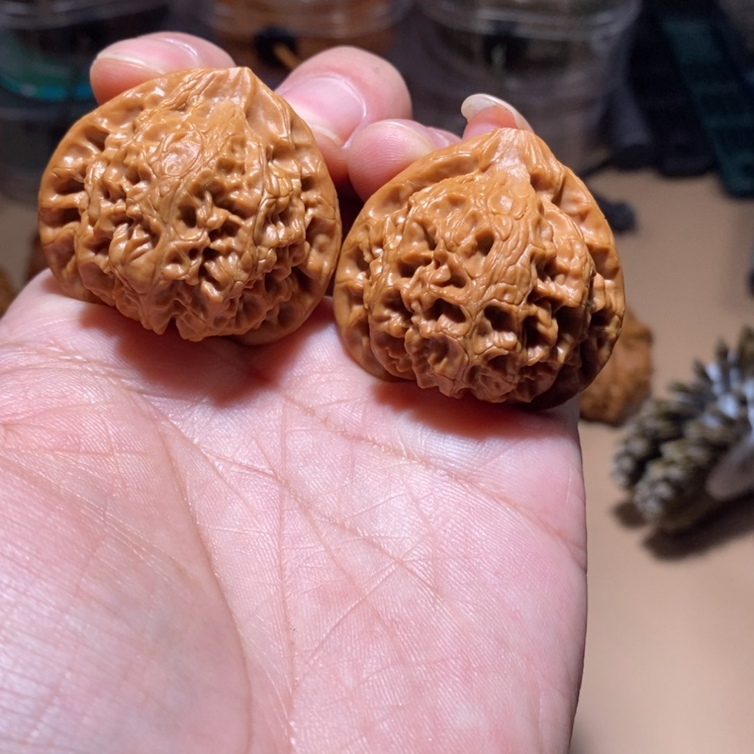 文玩核桃把件全品无修37尺汉高山宫灯