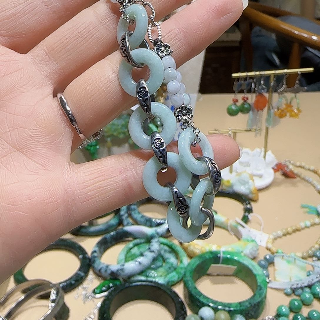 未镶嵌手链翡翠姜*未镶嵌翡翠