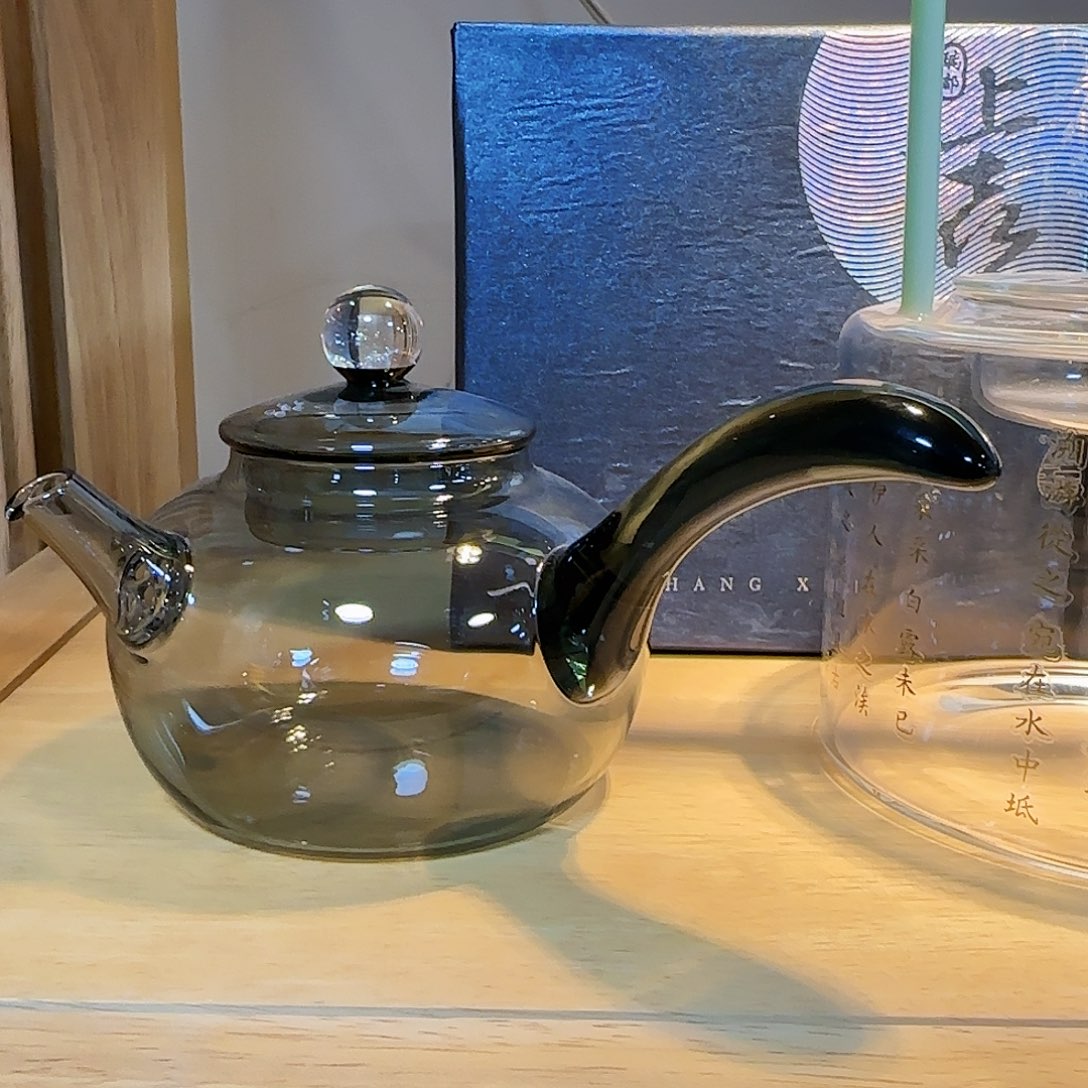 烟灰色侧把壶小款