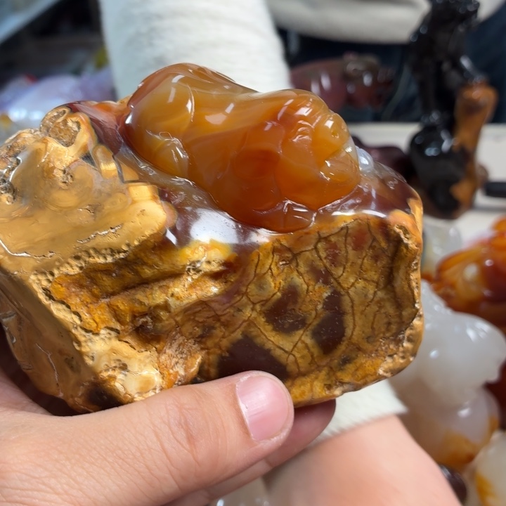 玛瑙/玉髓未镶嵌吊坠(不含链)