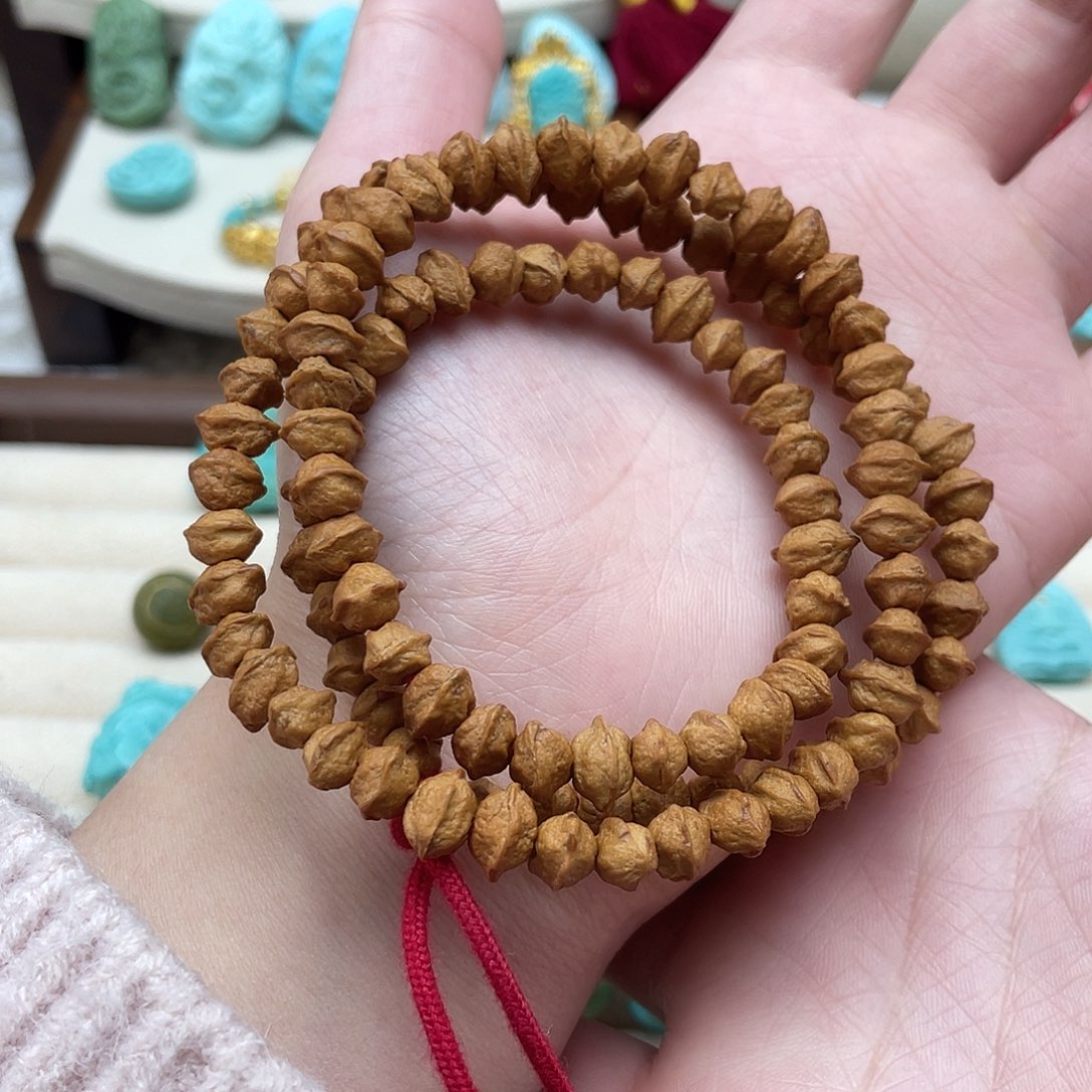 柏香籽/百香籽手串红芽百香籽