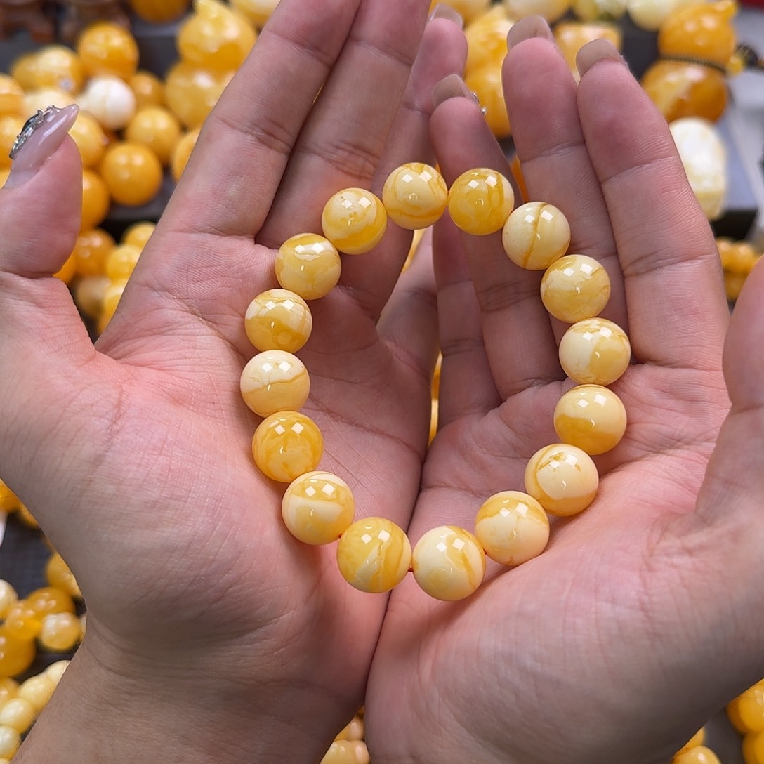 蜜蜡未镶嵌珠宝奇石同料15mm