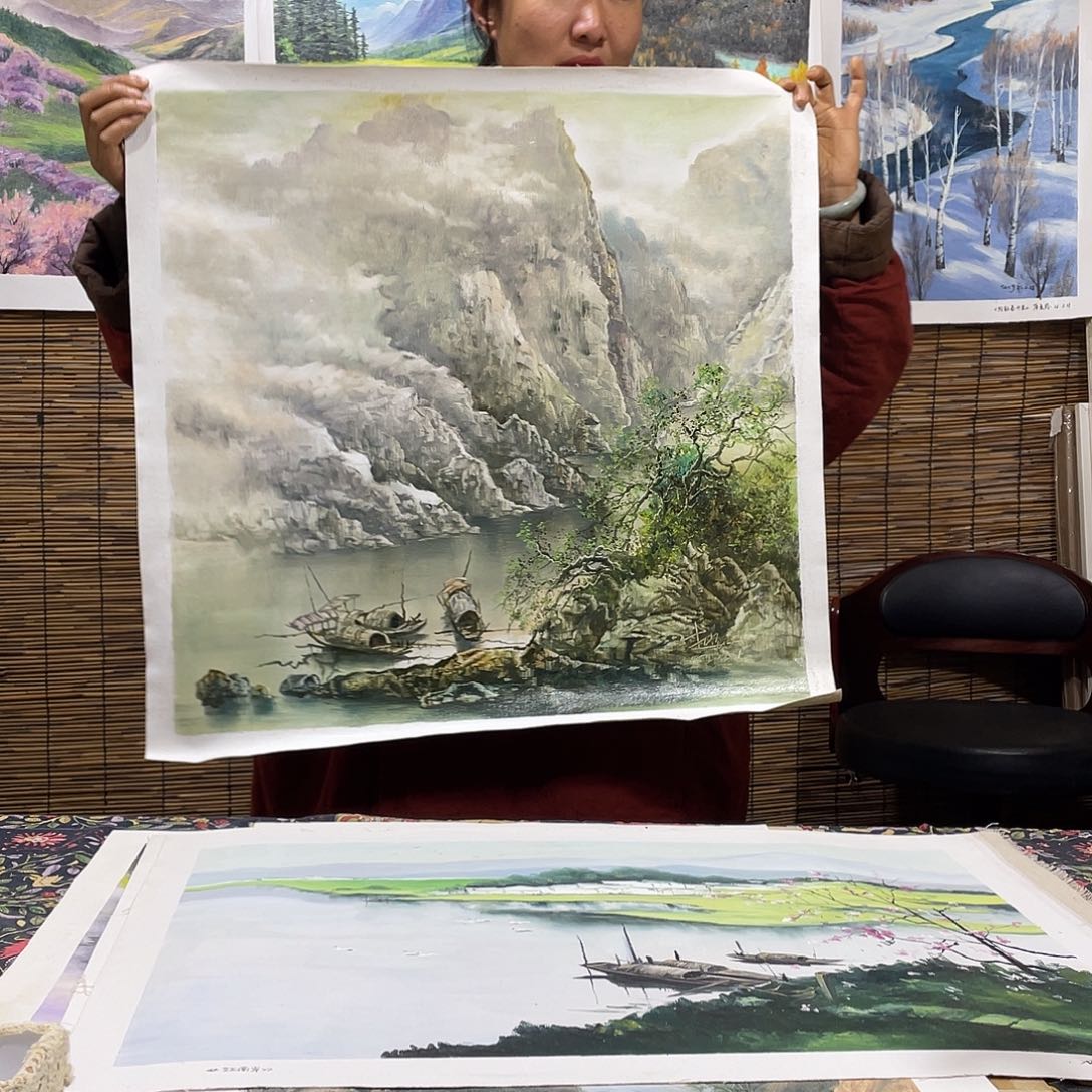 油画薇爽帮恭喜竞拍成功！