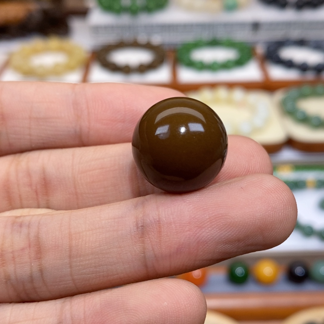 和田玉珠子未镶嵌高****二