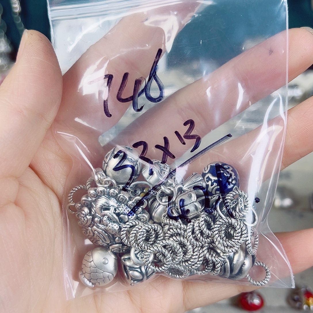 珐琅足银足银配件