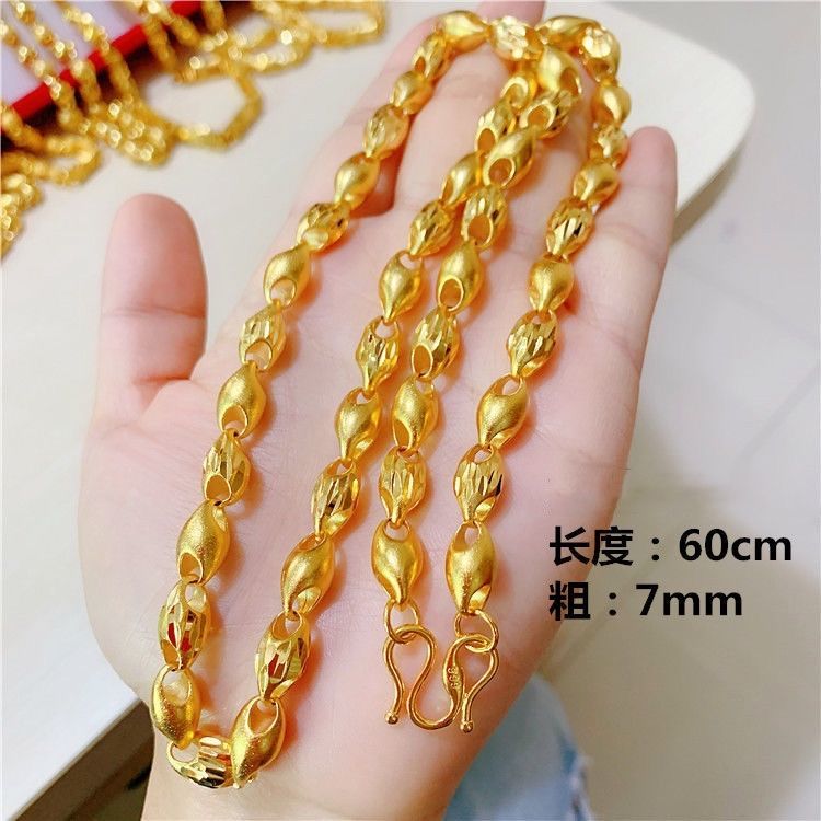 铜合金吊坠 项链链子麦穗瓜子链男款男士时尚