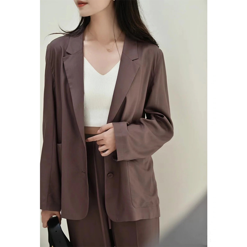 原厂孤品特价清！“小禾”棉羊毛罗马布西装R134