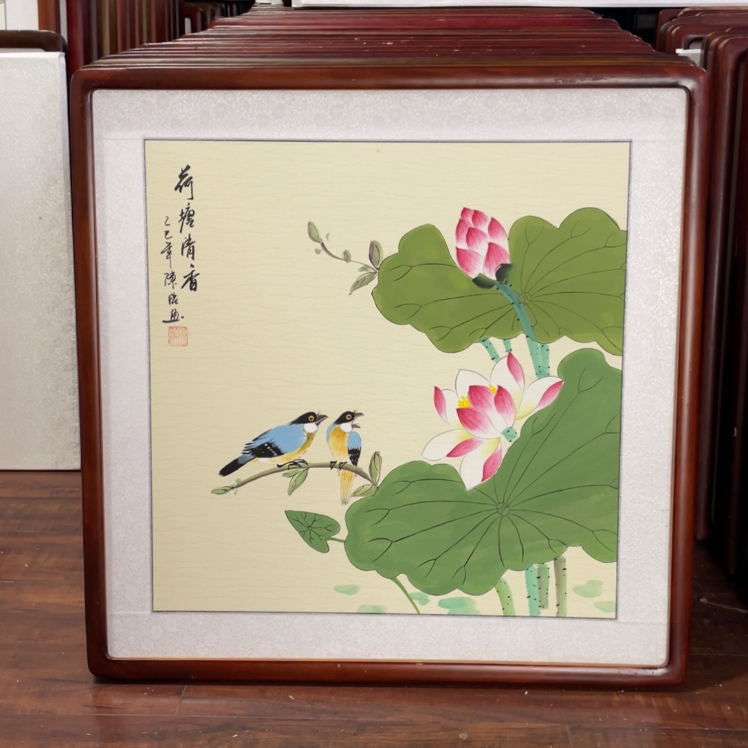 国画带框尺寸63*63厘米