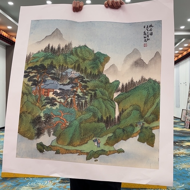 国画苏珊老师展览原作