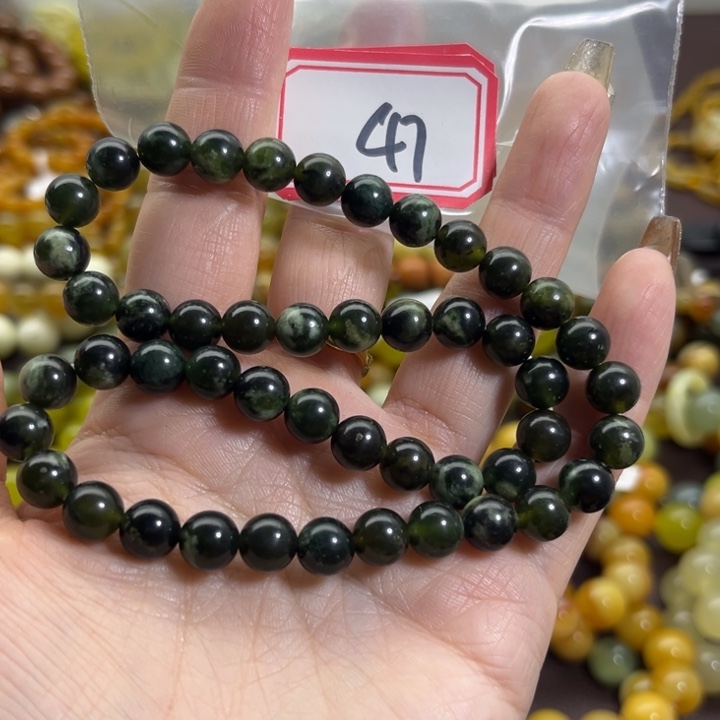 蛇纹石玉未镶嵌手链