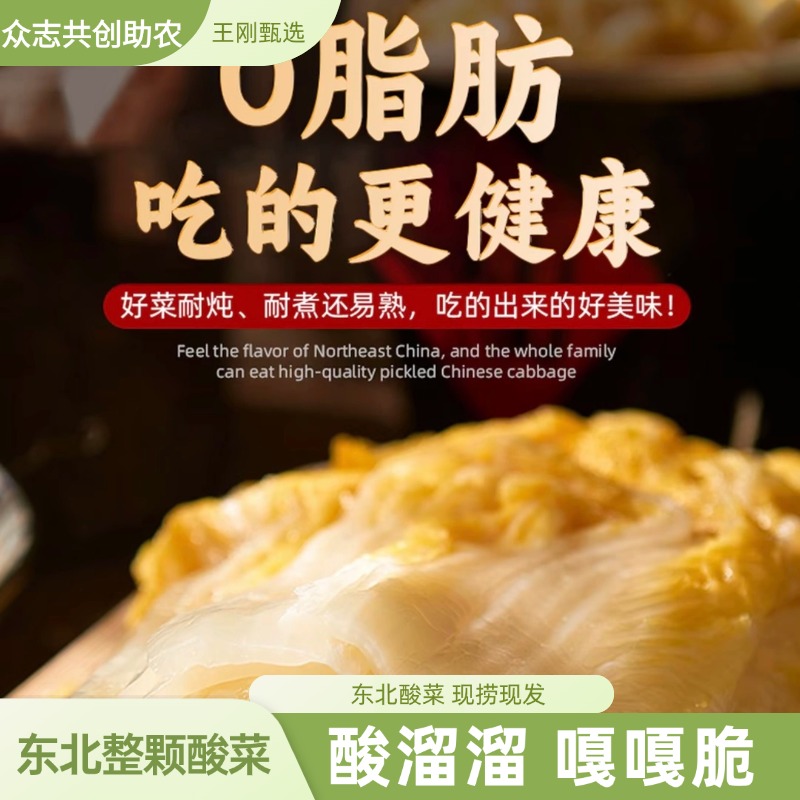 正宗酸菜整棵小包装农家东北特产大缸酸白菜750g装包饺子馅