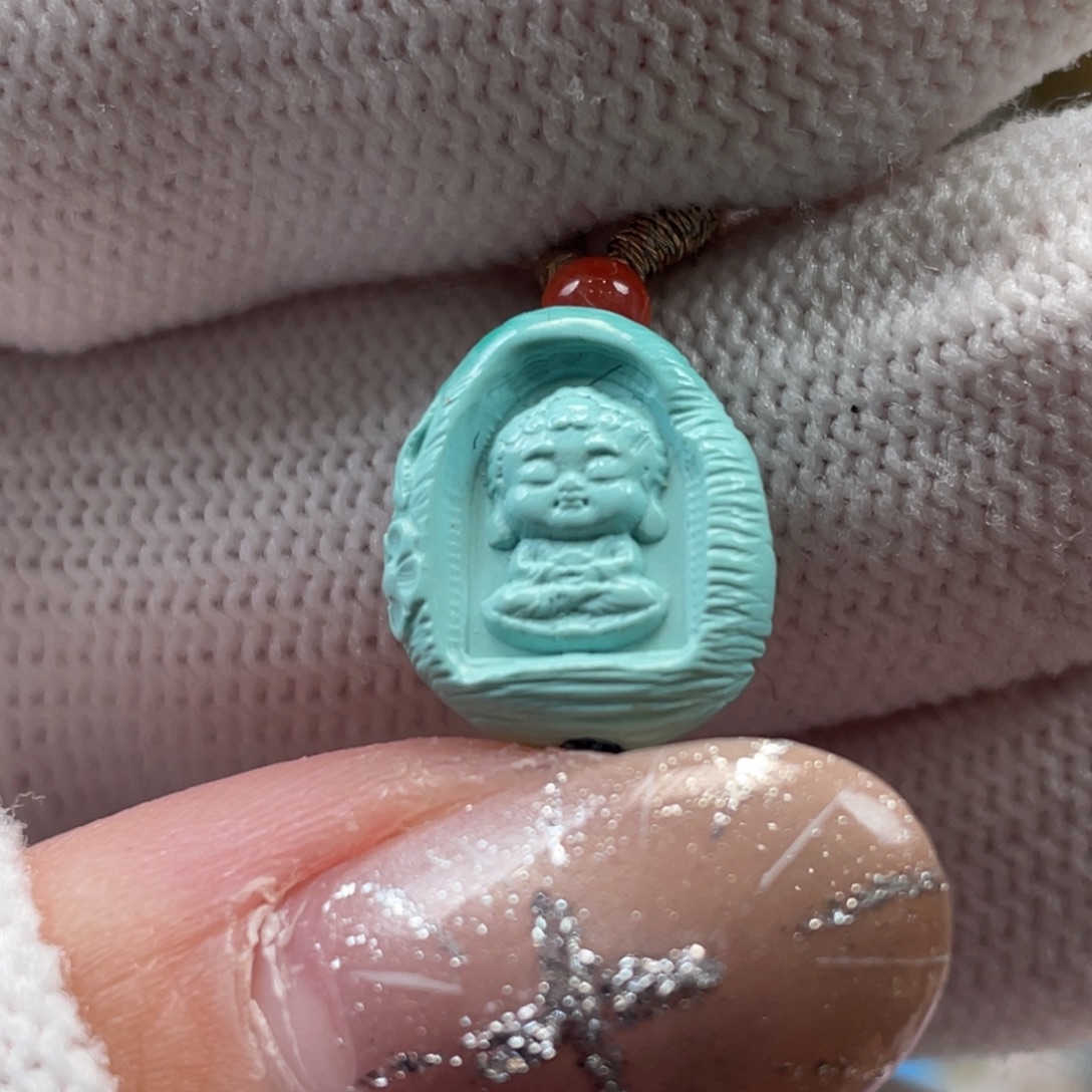 绿松石未镶嵌挂件