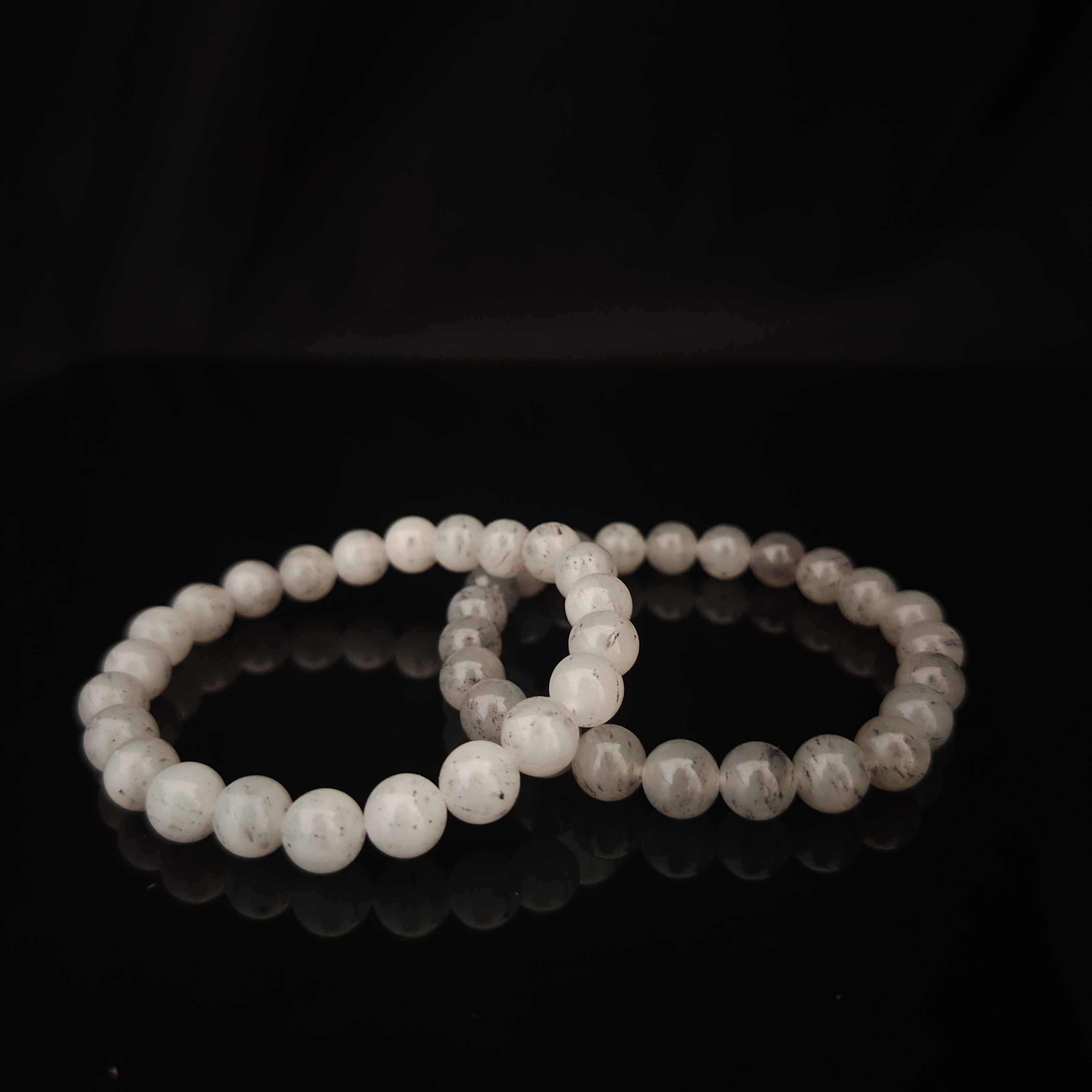 新疆和田玉黑山料卡10圆珠手串 多样性发其一 和田玉手串