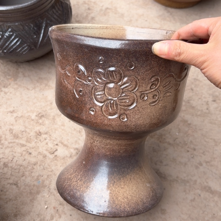 紫砂花盆口径18/22有孔