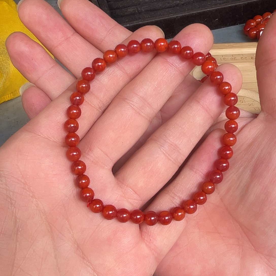 南红玛瑙单圈未镶嵌快*