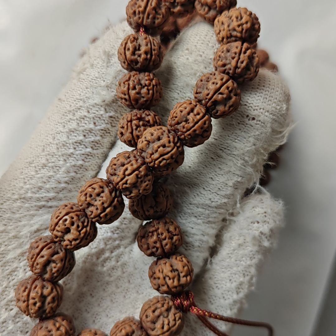 子***j手串金刚菩提凹底梅花十级串12.8MM