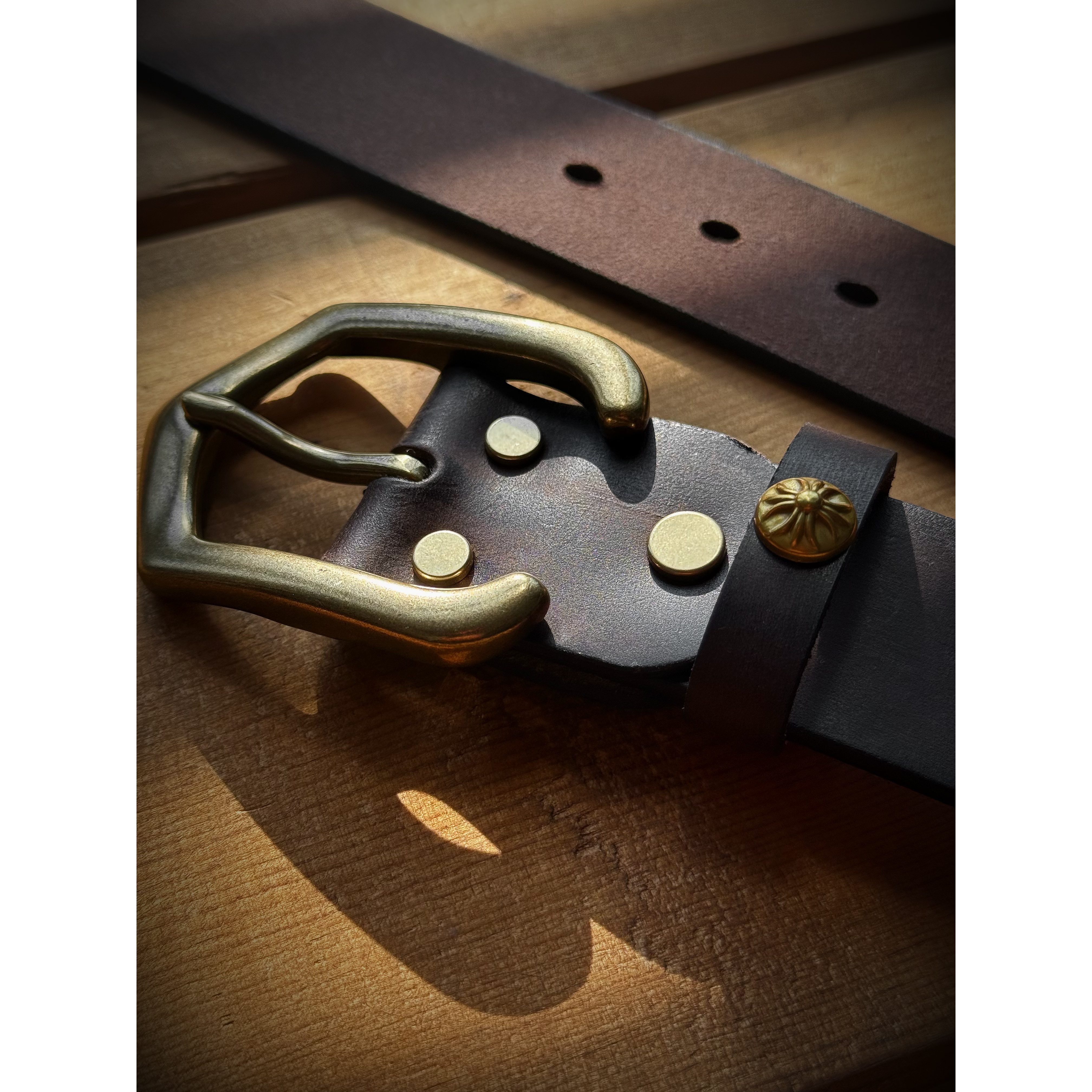 头层牛皮经典美式复古擦色男士皮带腰带