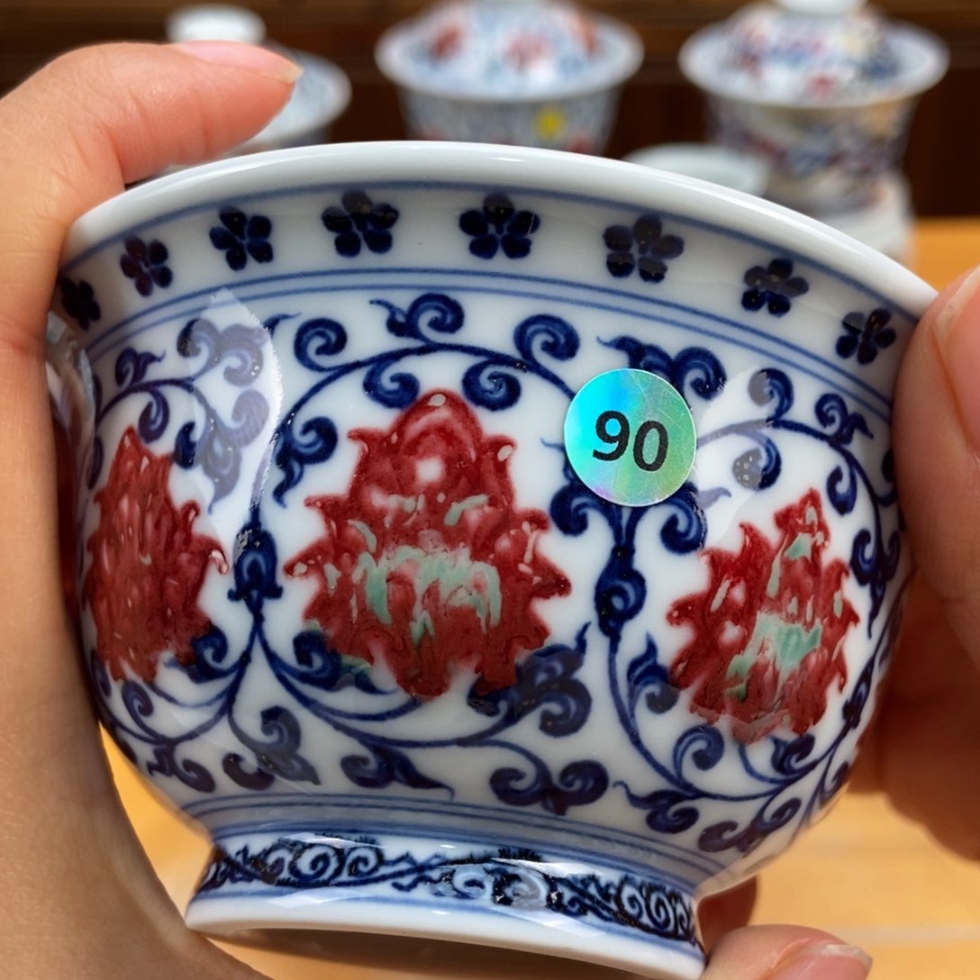 手绘现代茶具非古董