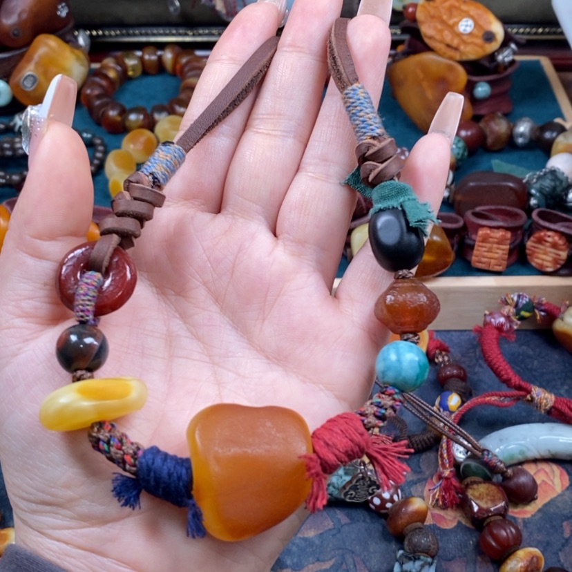 【闪购商品】蜜蜡颈饰未镶嵌项链