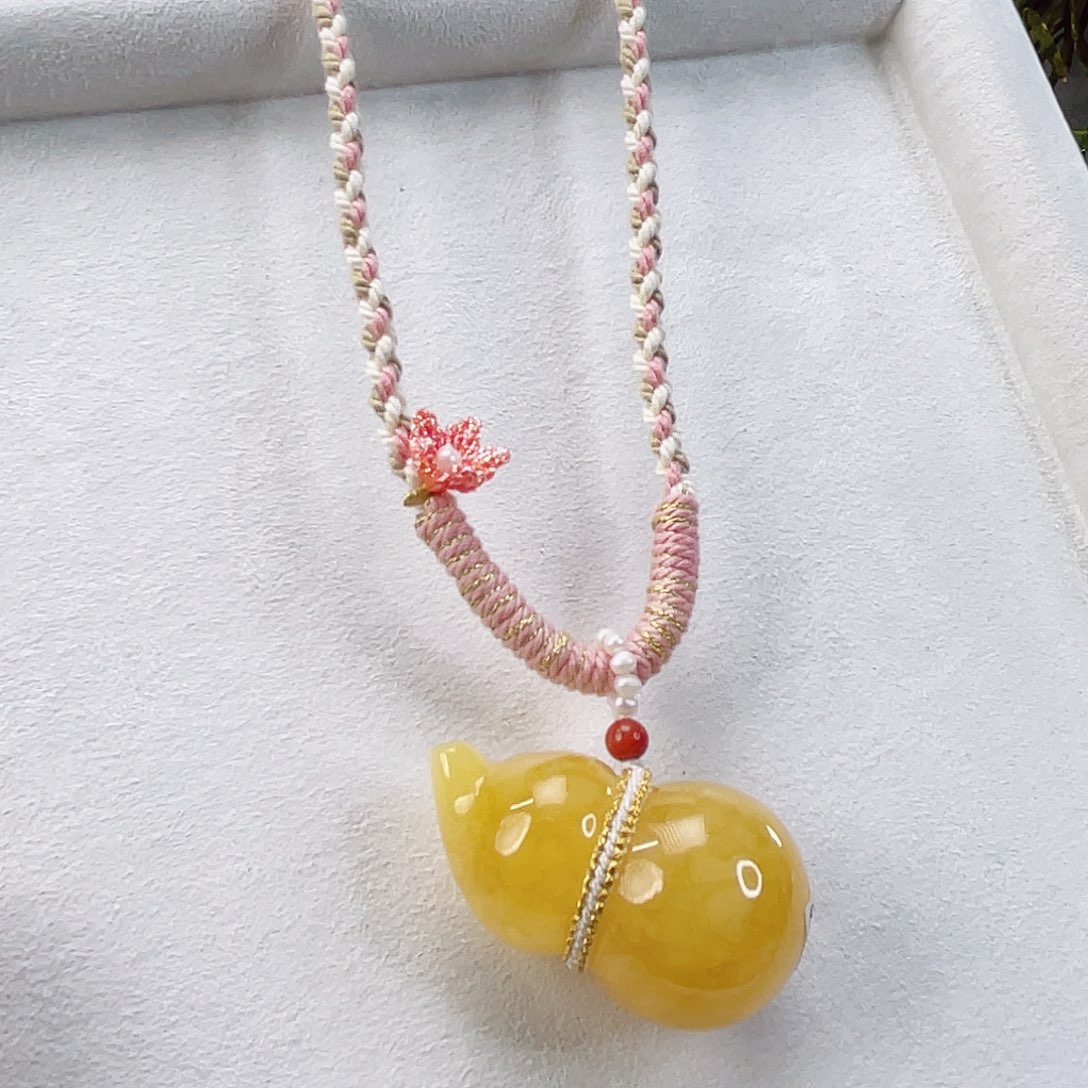 蜜蜡颈饰未镶嵌蜜蜡